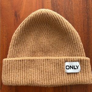 ONLY Camel Knit Beanie